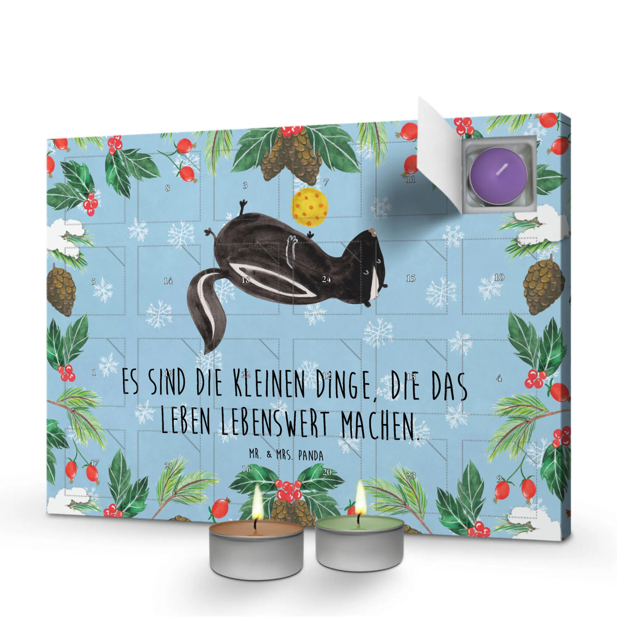 Duftkerzen Adventskalender Stinktier Ball
