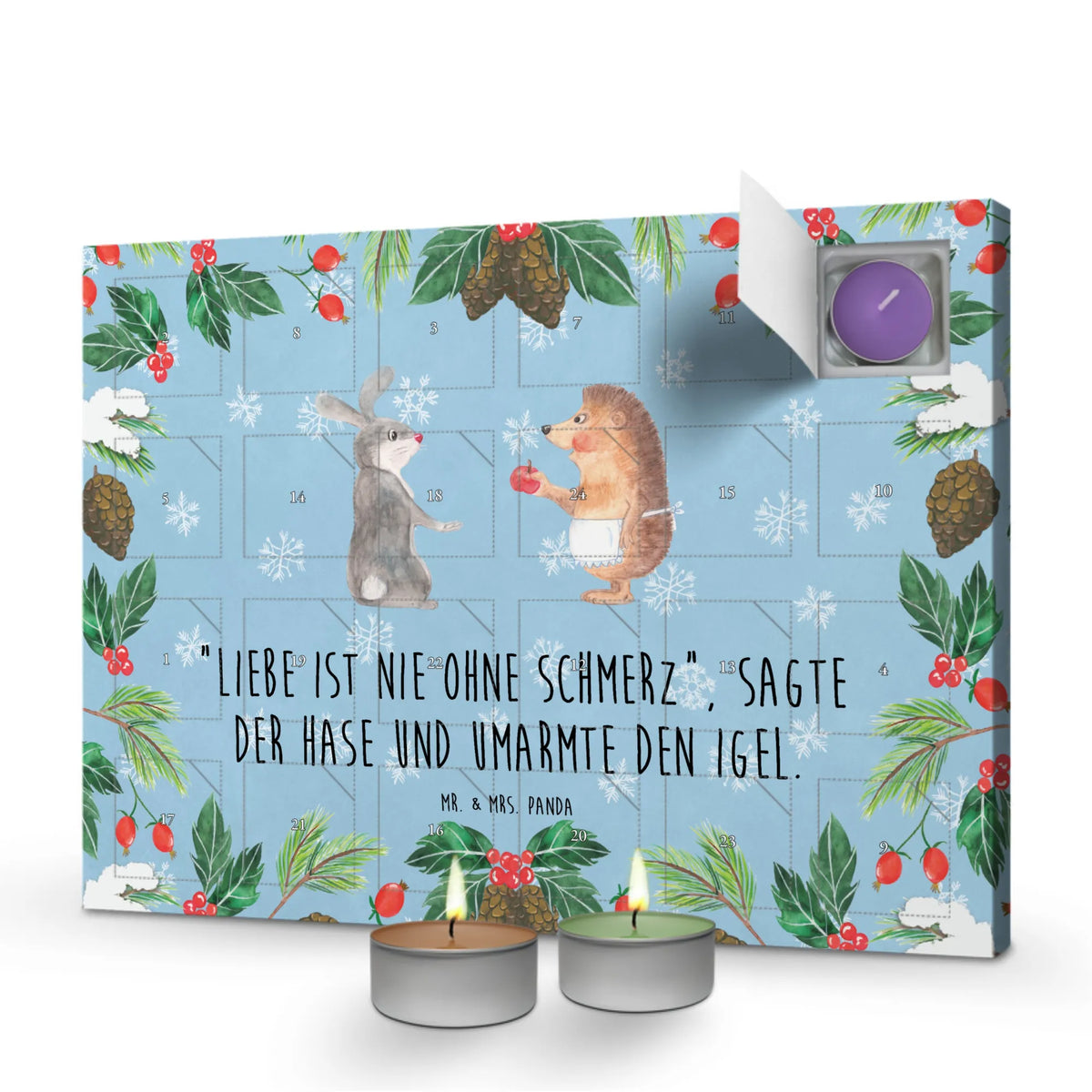 Scented candle advent calendar Hare Hedgehog