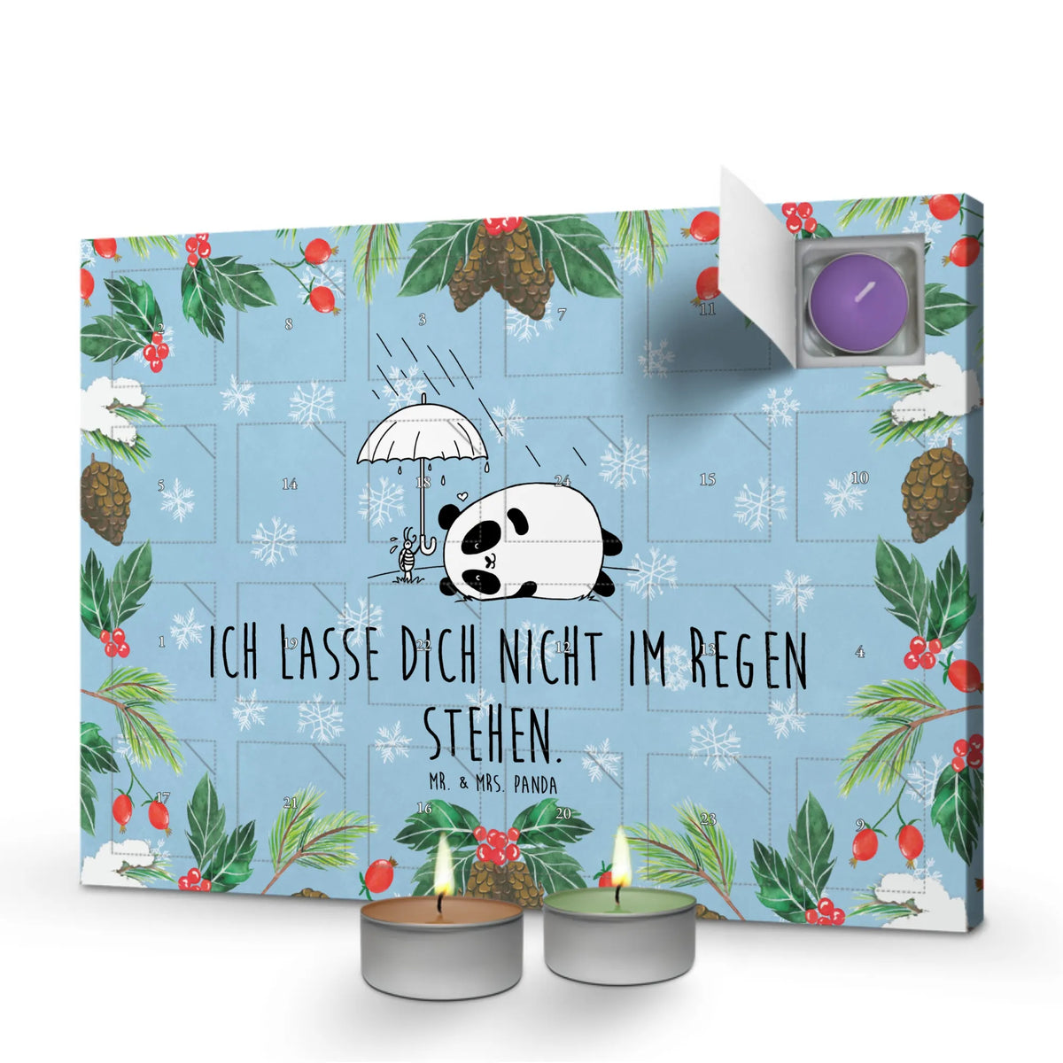Scented candle advent calendar Panda Friendship