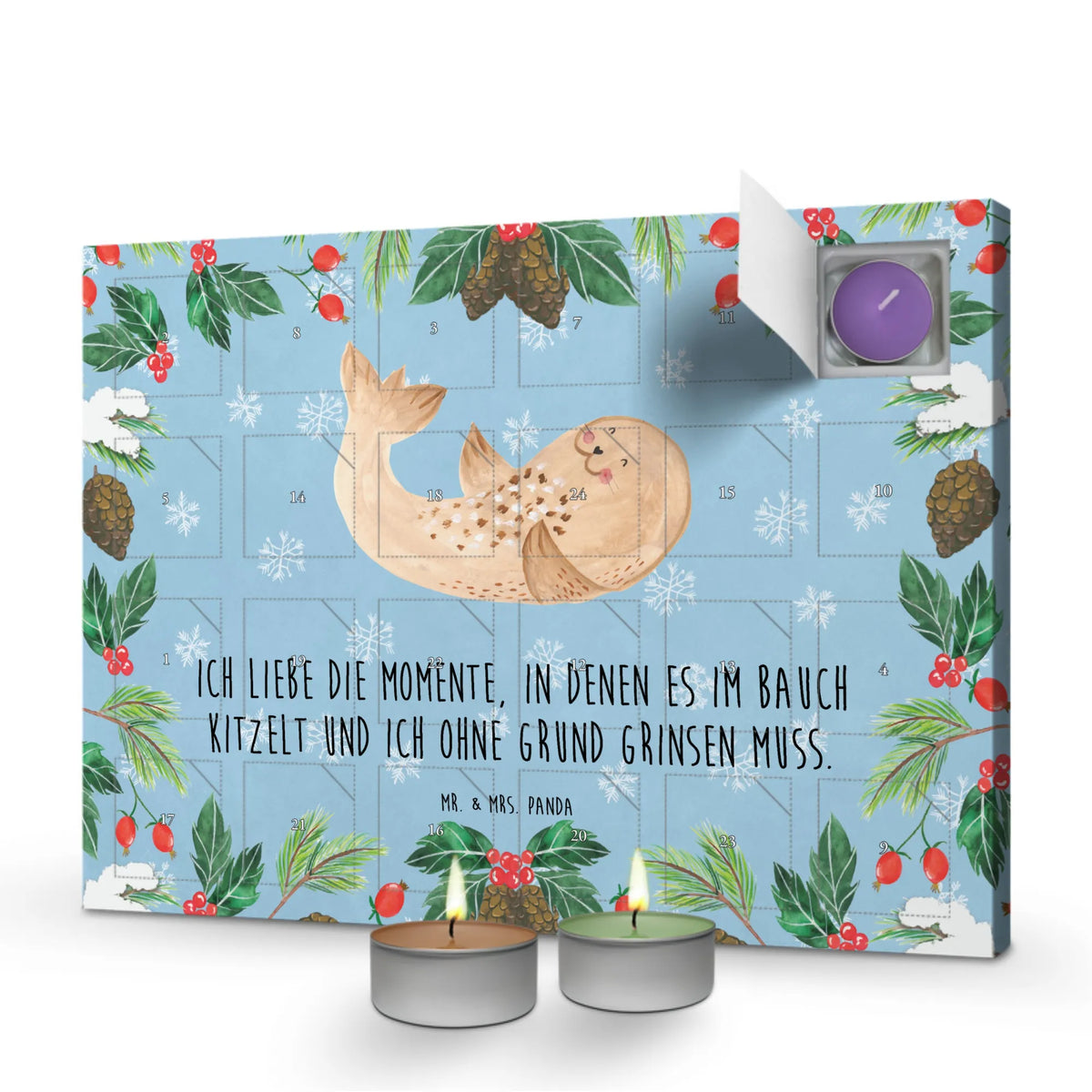 Scented candle advent calendar seal Lay