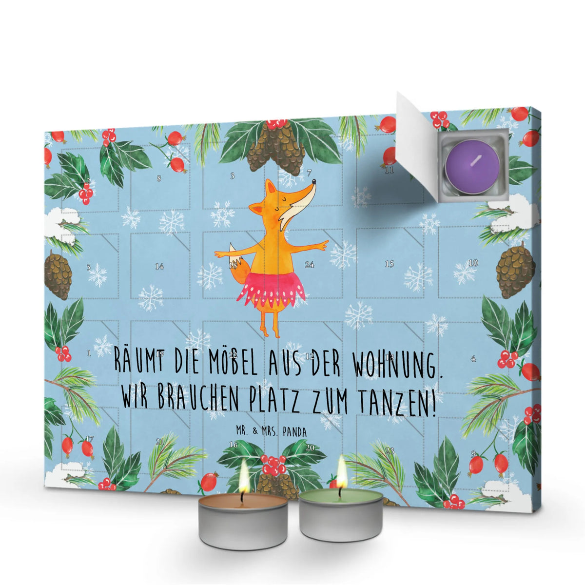 Scented candle advent calendar Fox ballerina