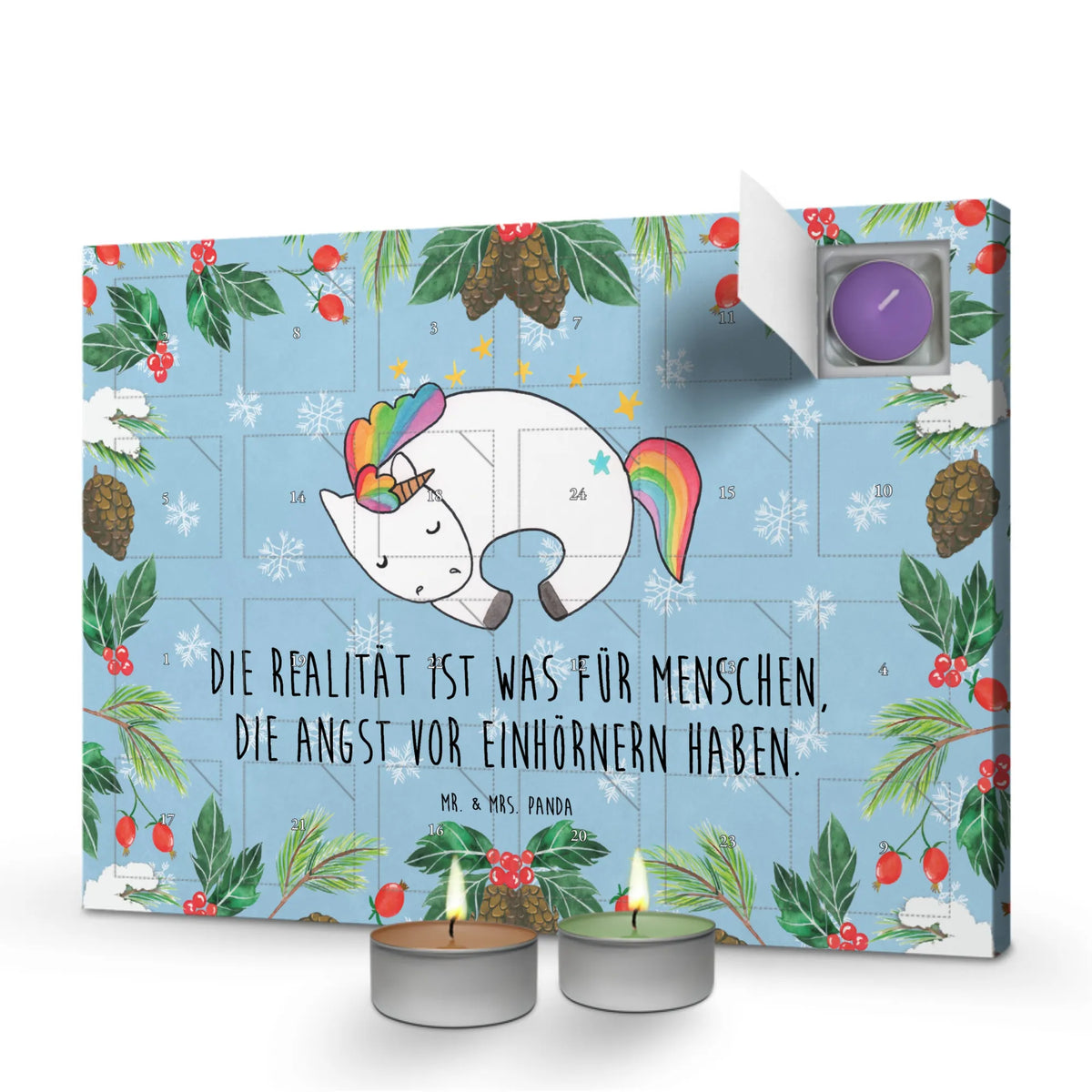 Duftkerzen Adventskalender Einhorn Nacht