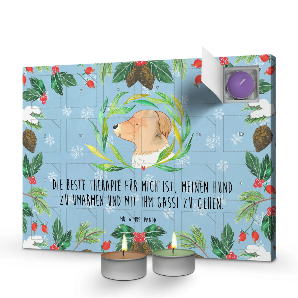 Scented candle advent calendar Dog Flower