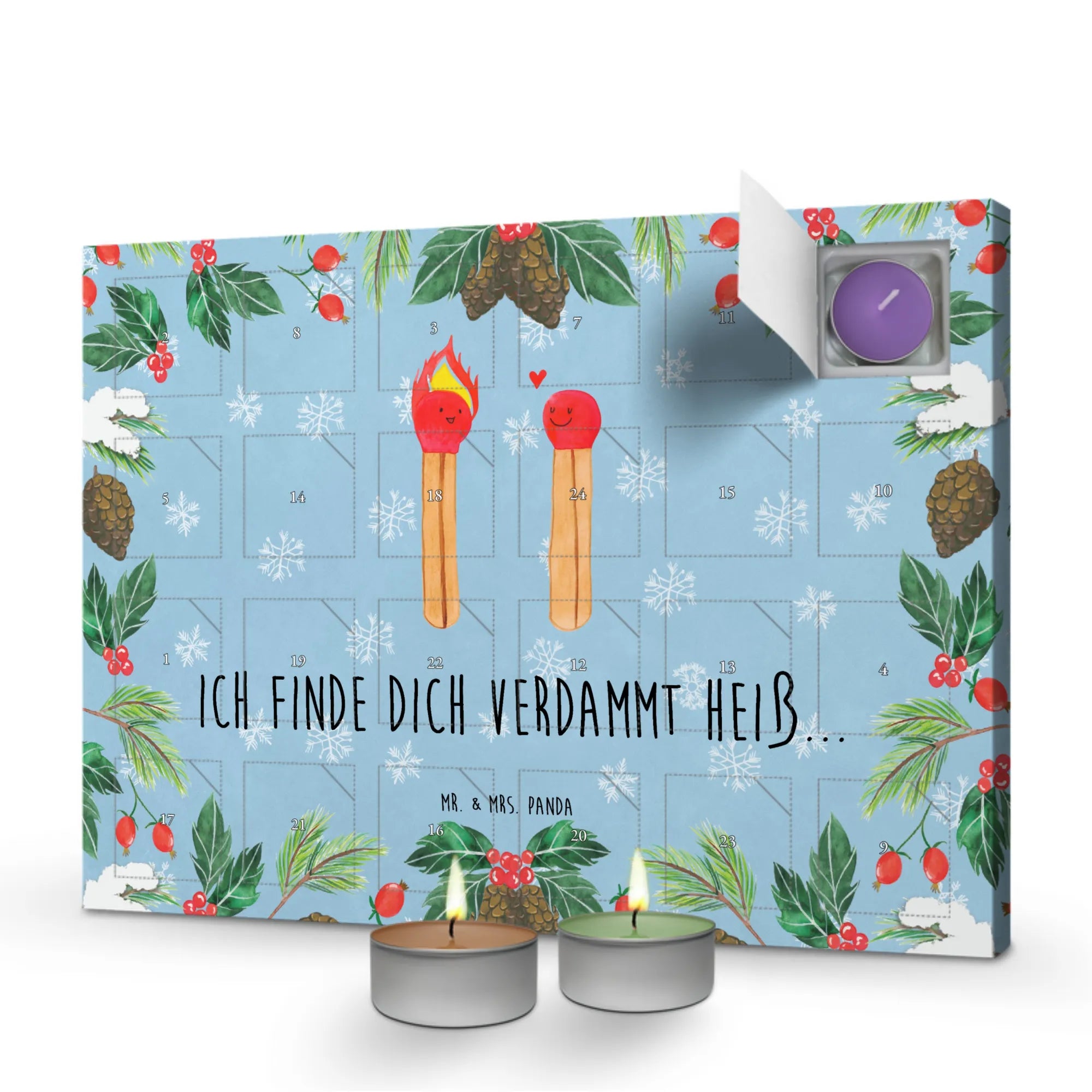 Scented candle advent calendar Matches Loving, Two, Together, Marriage, Proposal of marriage, Love gift, gift for her, gift for him, anniversary gift