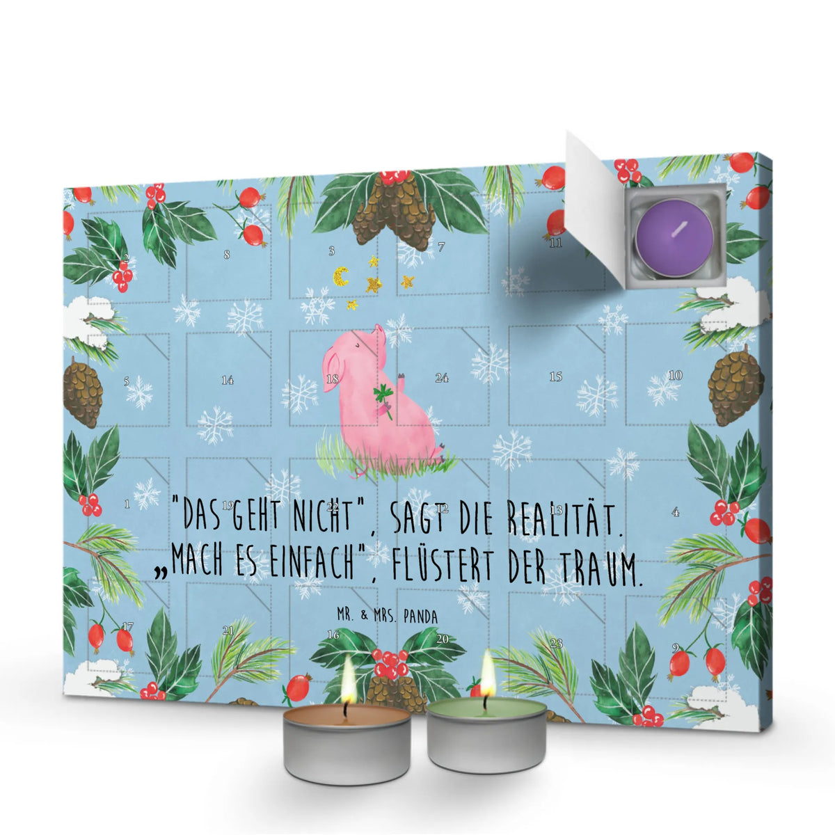 Scented candle advent calendar Pig Luck
