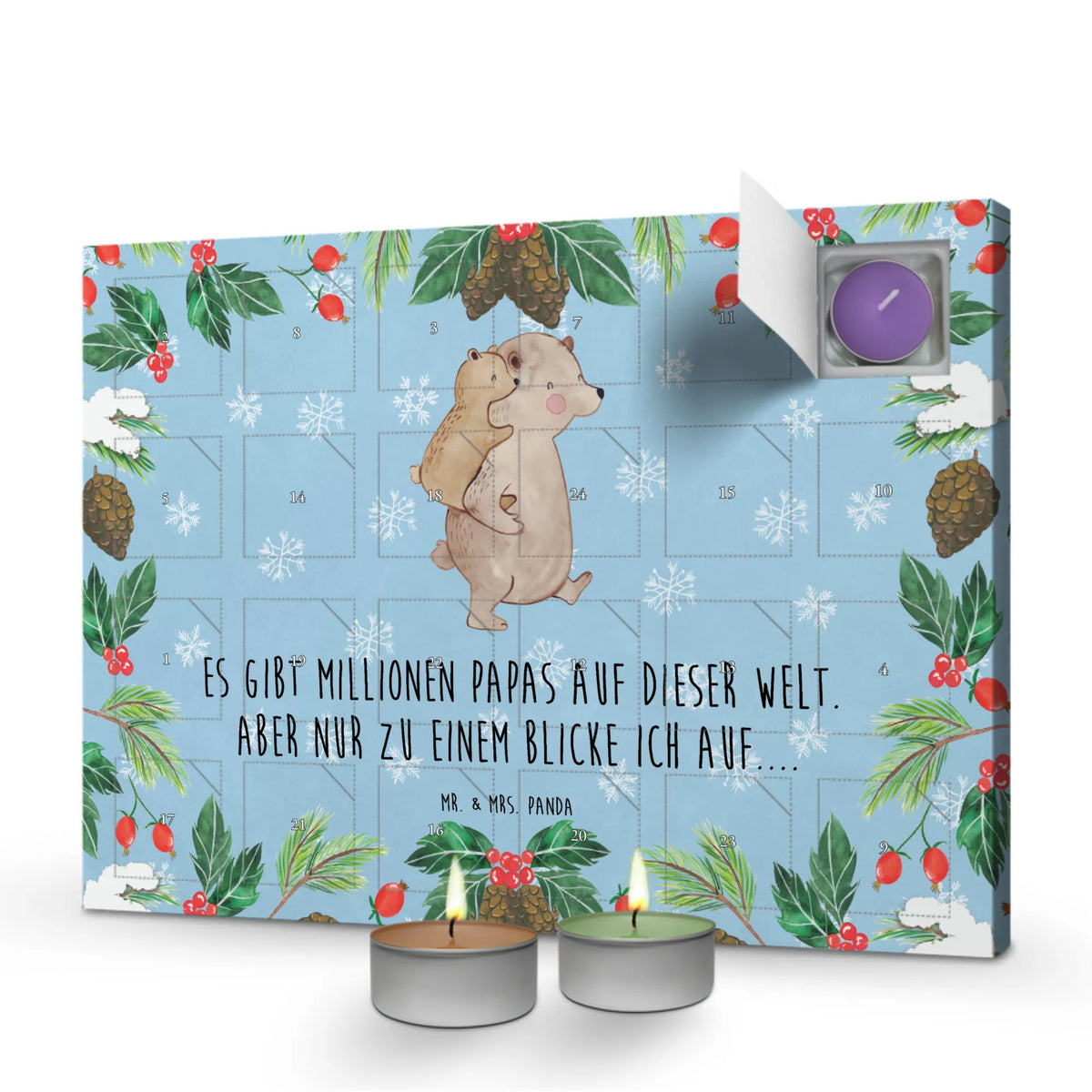 Scented candle advent calendar Papa Bear Father's Day, Mother's Day, present, father's day, uncle, birthday
