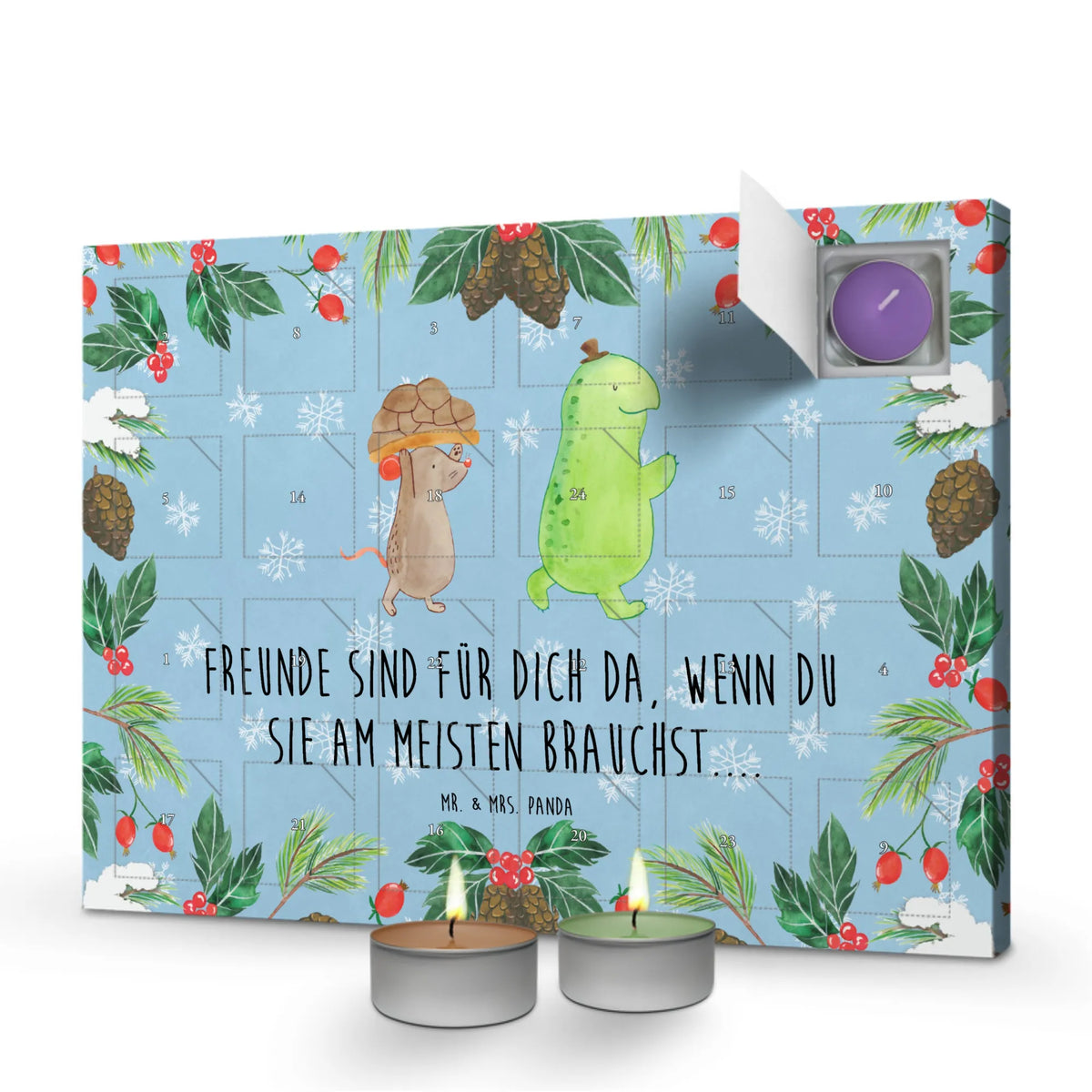 Scented candle advent calendar tortoise Mouse
