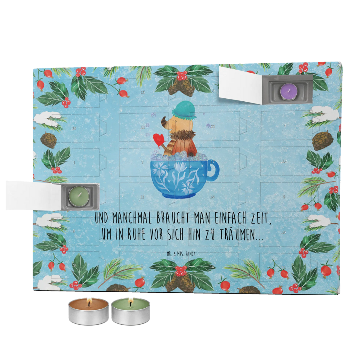 Scented candle advent calendar Moth foam bath