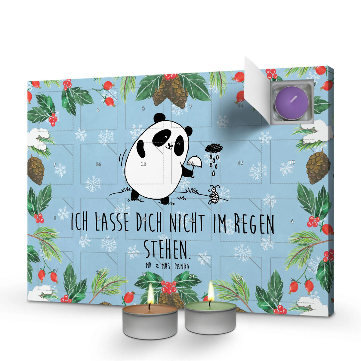 Scented candle advent calendar Panda togetherness