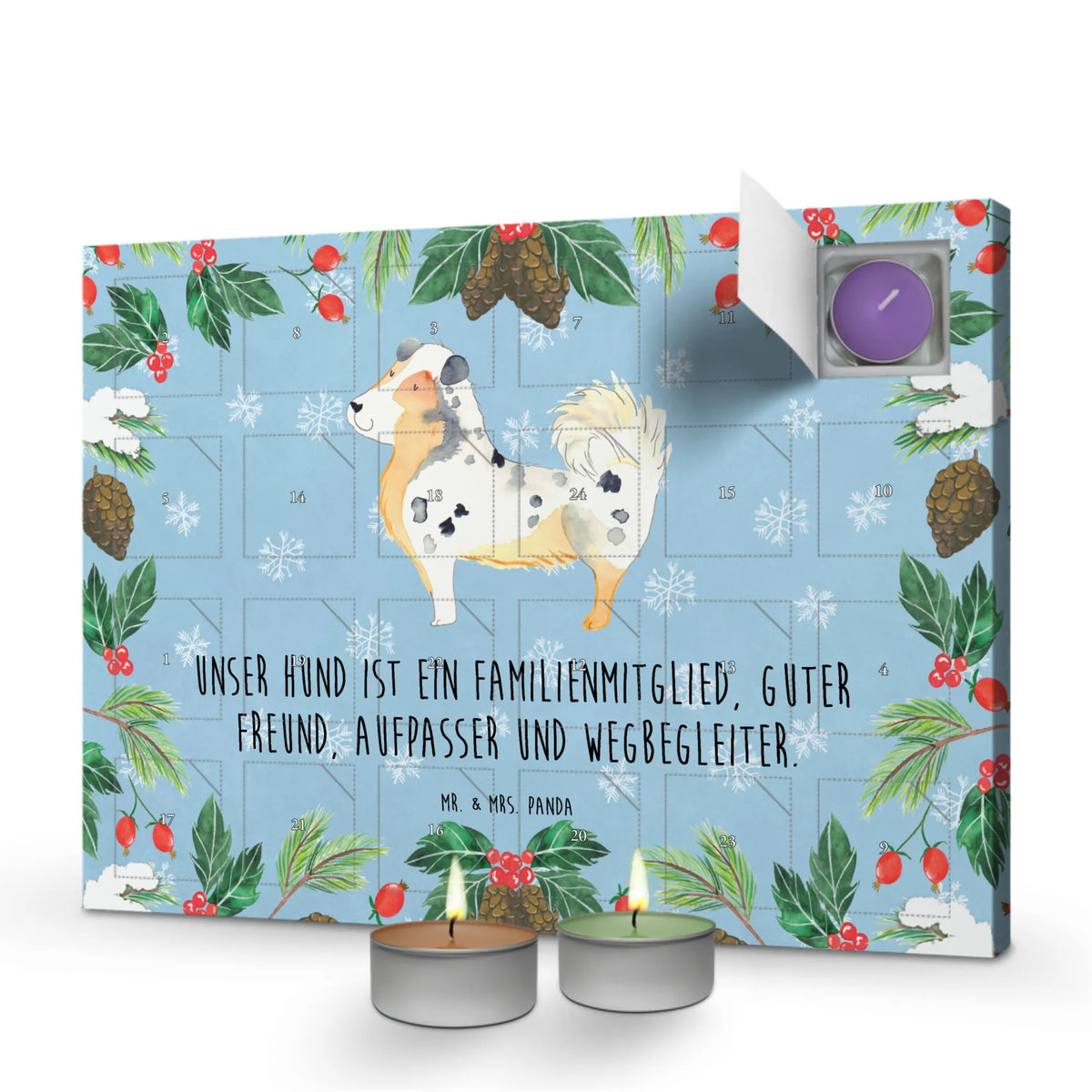 Duftkerzen Adventskalender Hund Australien Shepherd