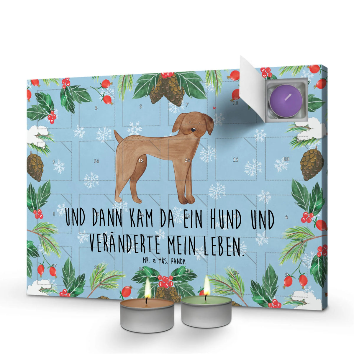 Scented candle advent calendar Dog mastiff