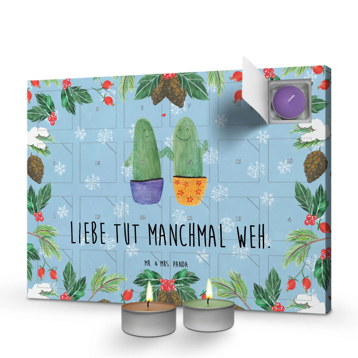 Scented candle advent calendar cactus Love cactus, cactuses, plants, cactus plant, small green cactus, couple, cactus love, friendship, love message, wedding, separation, reconciliation, proof of love, quarrel