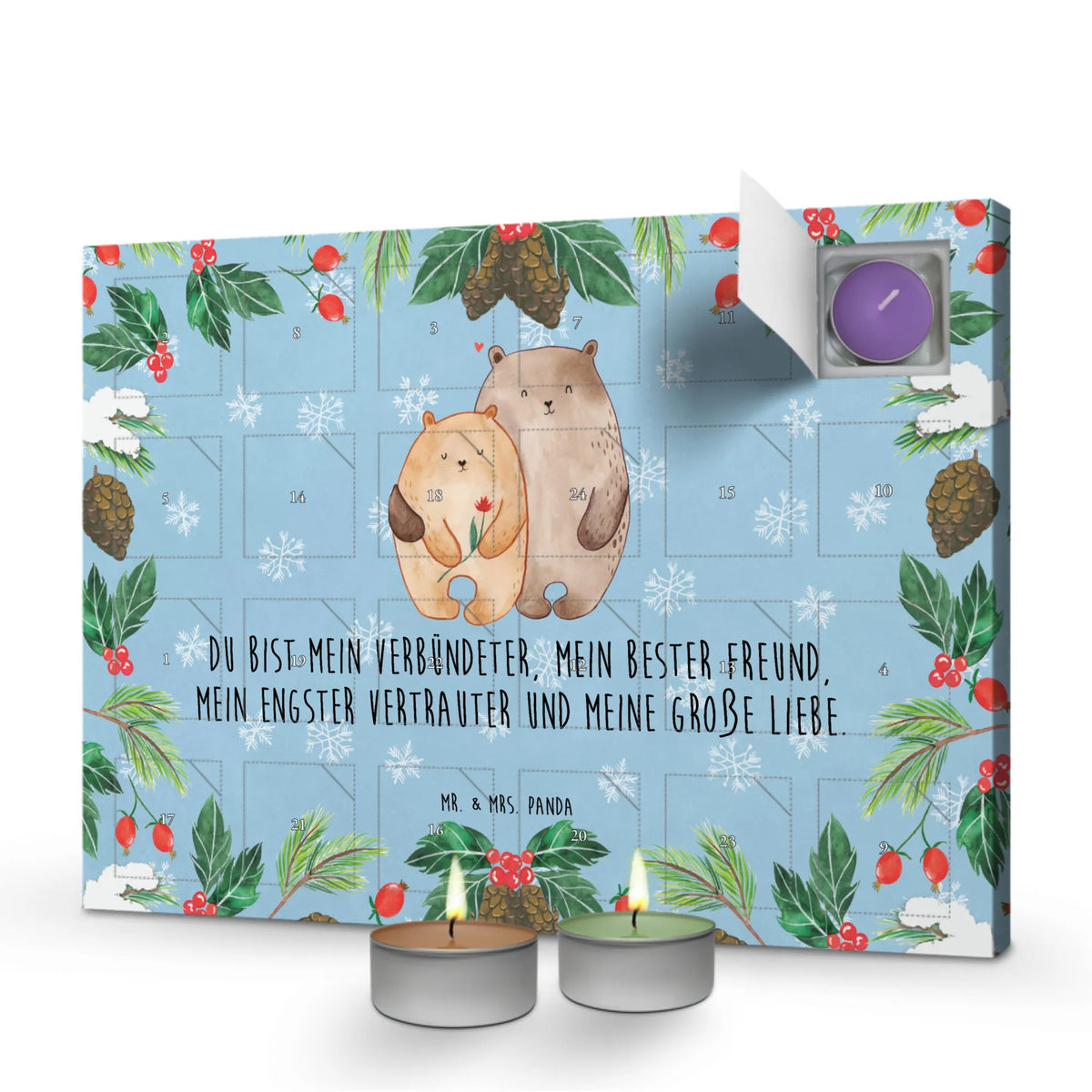Scented candle advent calendar Bears in love