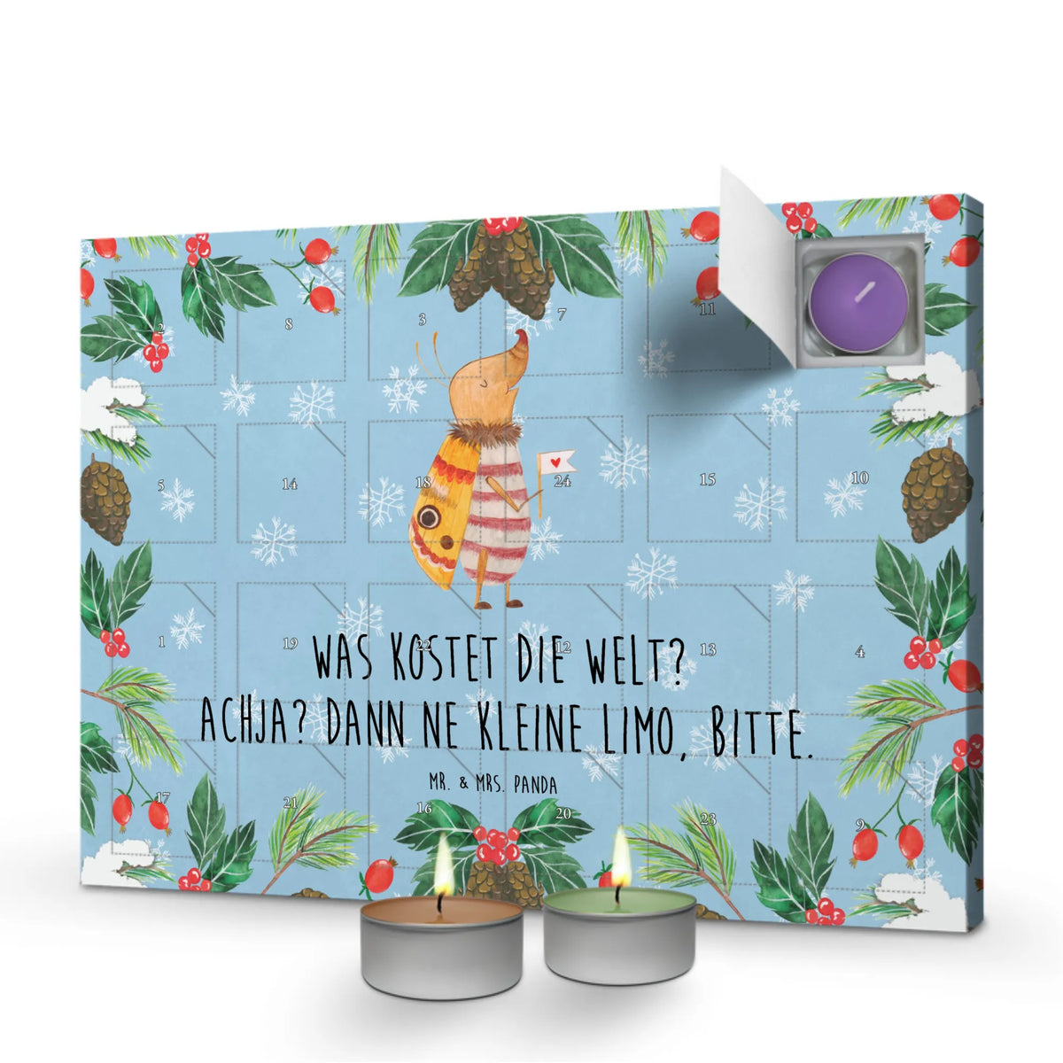Scented candle advent calendar Moth flag