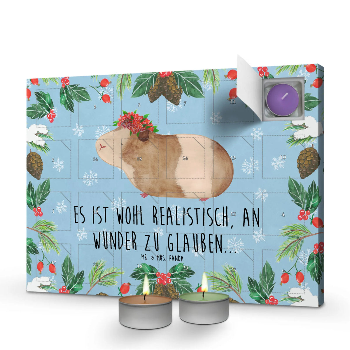Scented candle advent calendar Guinea pig wisdom