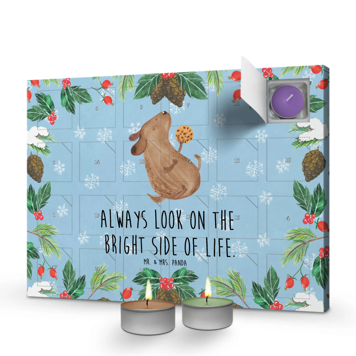 Scented candle advent calendar Dog biscuit