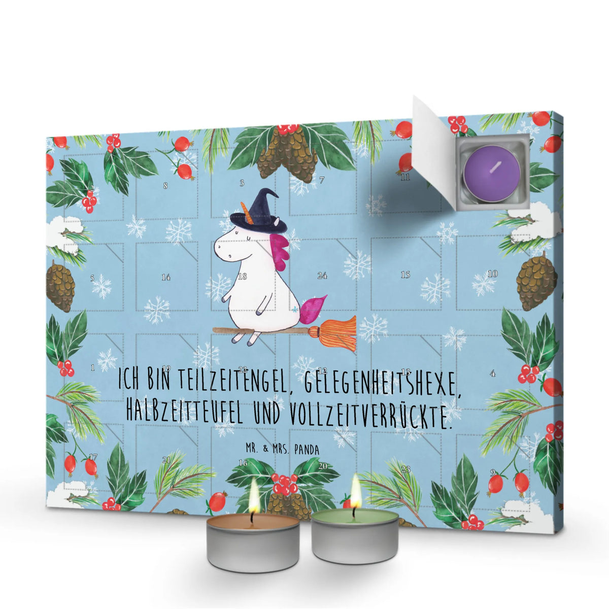 Duftkerzen Adventskalender Einhorn Hexe