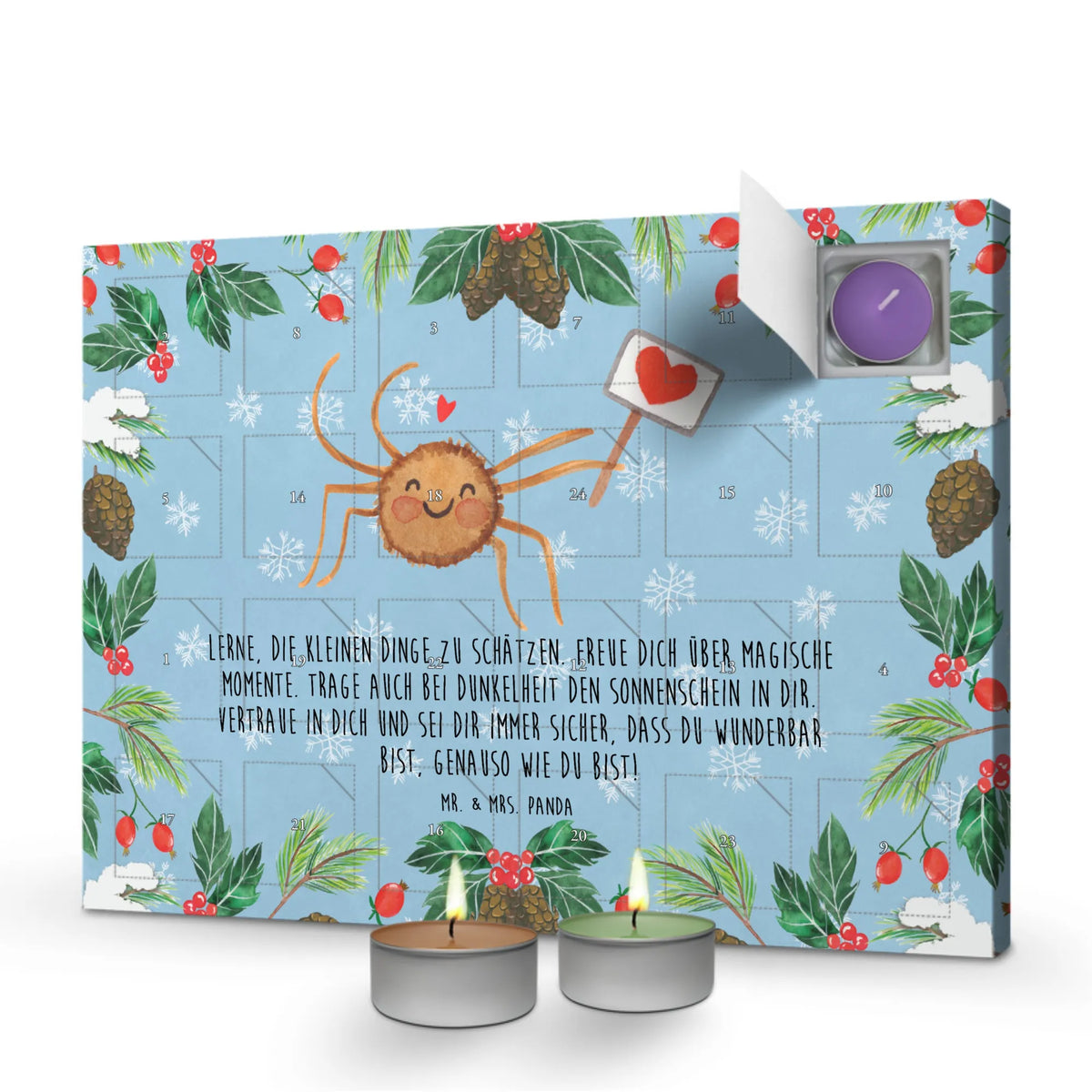 Scented candle advent calendar Spider Agatha Motivation