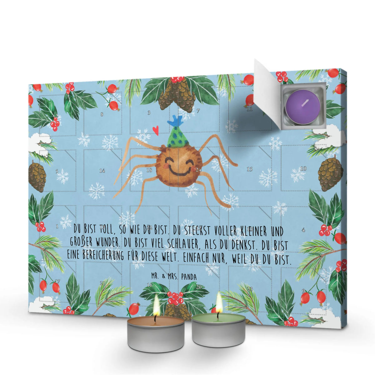 Scented candle advent calendar Spider Agathe Party
