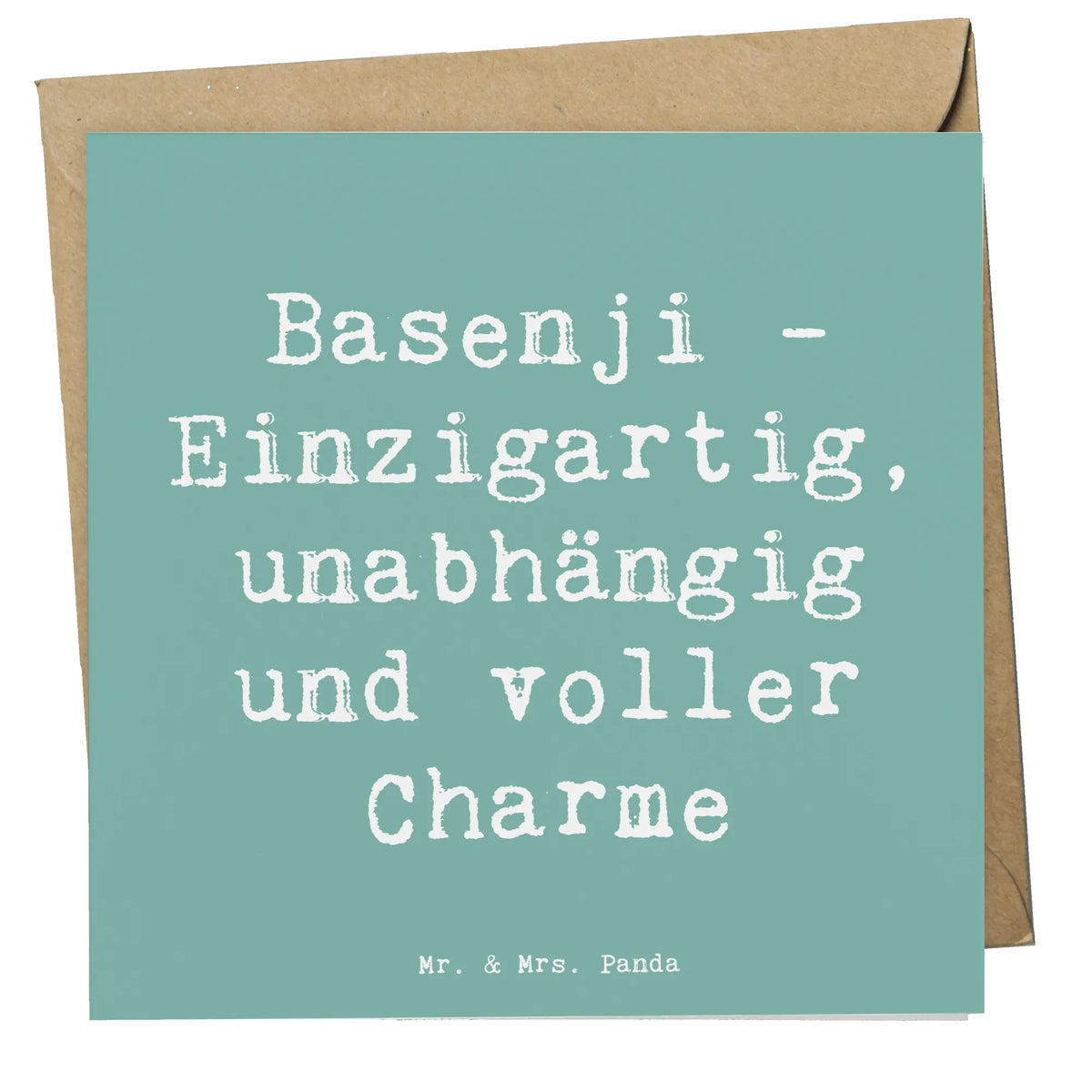 Deluxe Karte Spruch Basenji Charme faltkarte, doppelkarte, anlasskarte, Grußkarte, Glückwunschkarte, Klappkarte, Schenken, Welpe, Tierfreund, Hund, Hundebesitzer, Rassehund, Hunderasse, Geschenk
