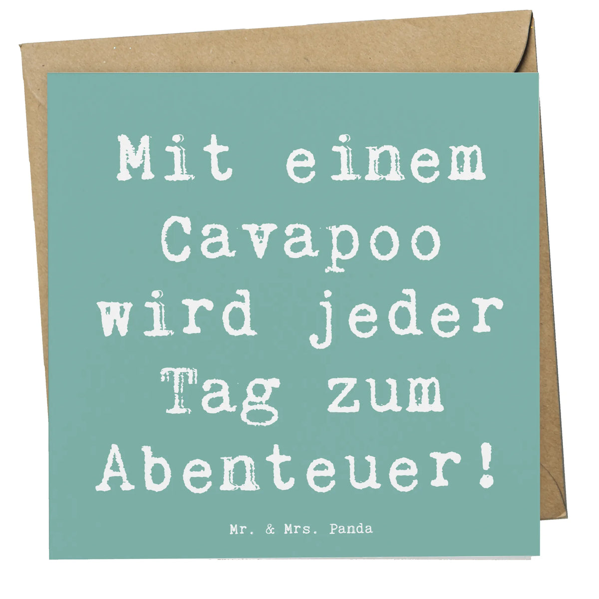 Deluxe Karte Spruch Cavapoo Abenteuer