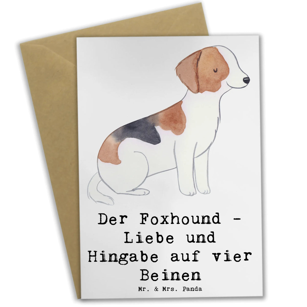 Grußkarte Liebevoller Foxhound hochzeitskarten, abiturkarte, spruchkarte, osterkarten, Glückwunschkarte, babykarte, osterkarte, valentinstagskarte, Motivkarte, Grußkarte, Klappkarte, firmungskarte, glückwunschkarten, genesungskarte, kommunionskarte, dankeskarten, Beileidskarte, einladungskarten, weihnachtskarten, Grußkarten, jubiläumskarte, neujahrskarte, vatertagskarte, Geschenk, Schenken, Hund, Hunderasse, Rassehund, Hundebesitzer, Tierfreund, Welpe