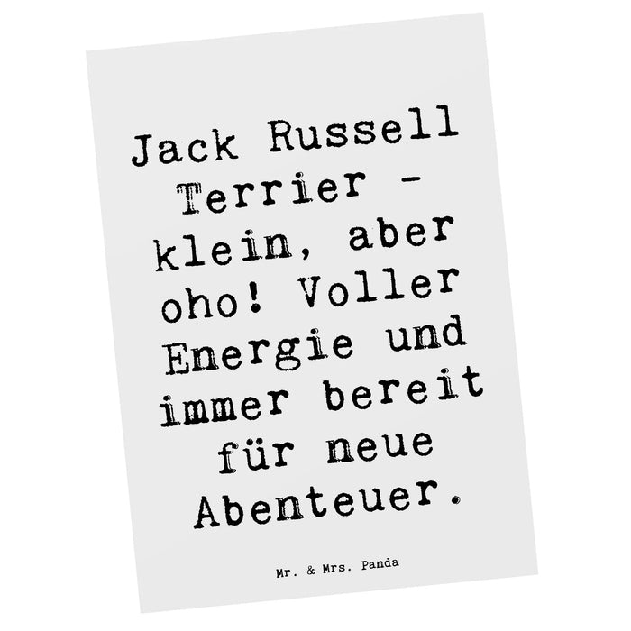 Postkarte Spruch Jack Russell Terrier