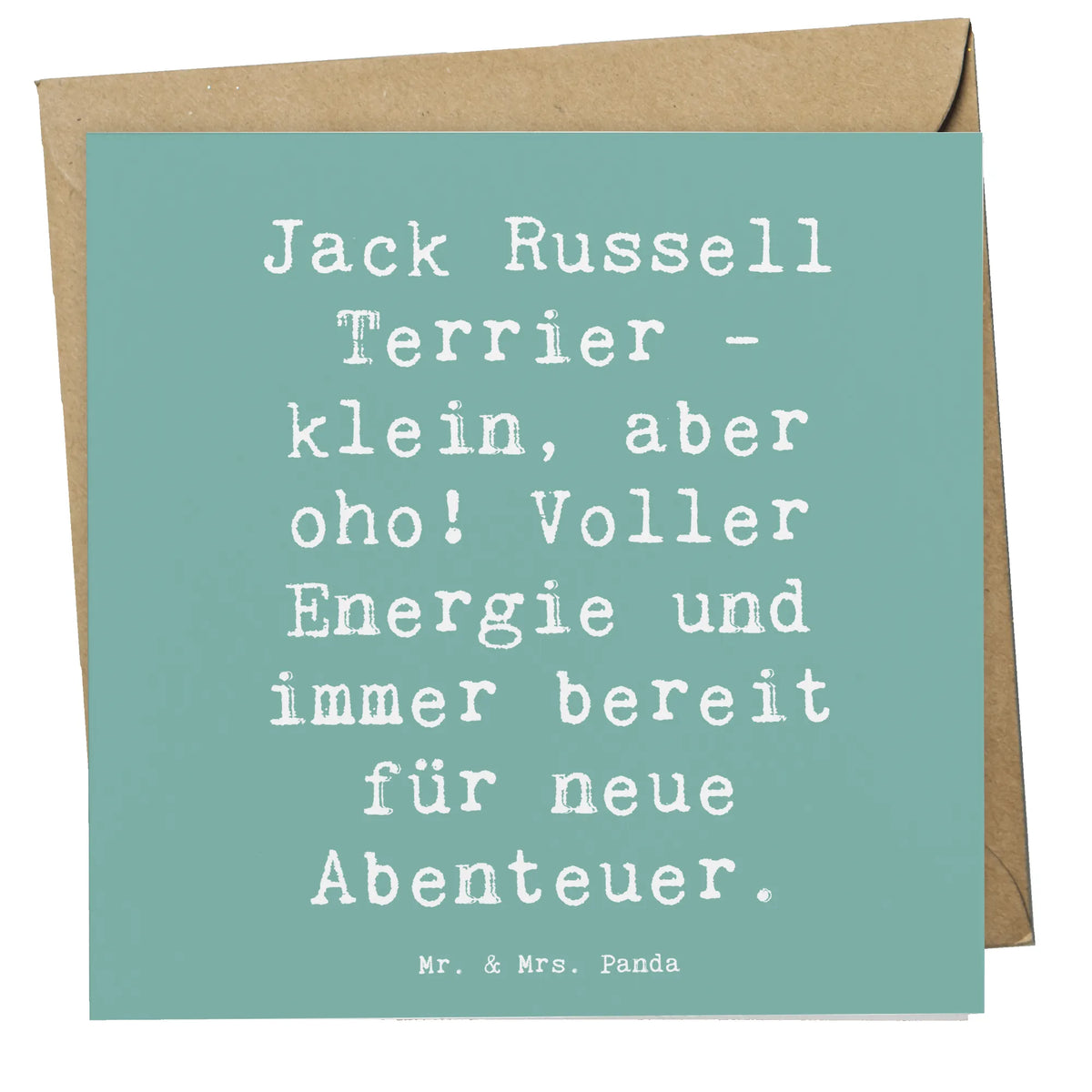 Deluxe Karte Spruch Jack Russell Terrier anlasskarte, Klappkarte, faltkarte, Glückwunschkarte, Grußkarte, doppelkarte, Schenken, Welpe, Tierfreund, Hund, Hundebesitzer, Rassehund, Hunderasse, Geschenk