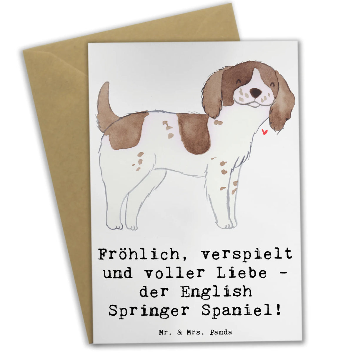 Grußkarte English Springer Spaniel Freude vatertagskarte, glückwunschkarten, Klappkarte, babykarte, spruchkarte, osterkarten, valentinstagskarte, neujahrskarte, weihnachtskarten, Grußkarte, abiturkarte, Grußkarten, einladungskarten, Glückwunschkarte, dankeskarten, kommunionskarte, osterkarte, Beileidskarte, firmungskarte, jubiläumskarte, hochzeitskarten, Motivkarte, genesungskarte, Geschenk, Schenken, Hund, Hunderasse, Rassehund, Hundebesitzer, Tierfreund, Welpe