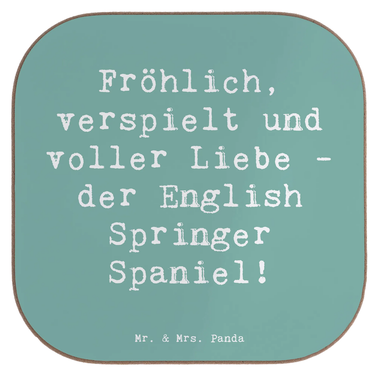 Untersetzer Spruch English Springer Spaniel Freude