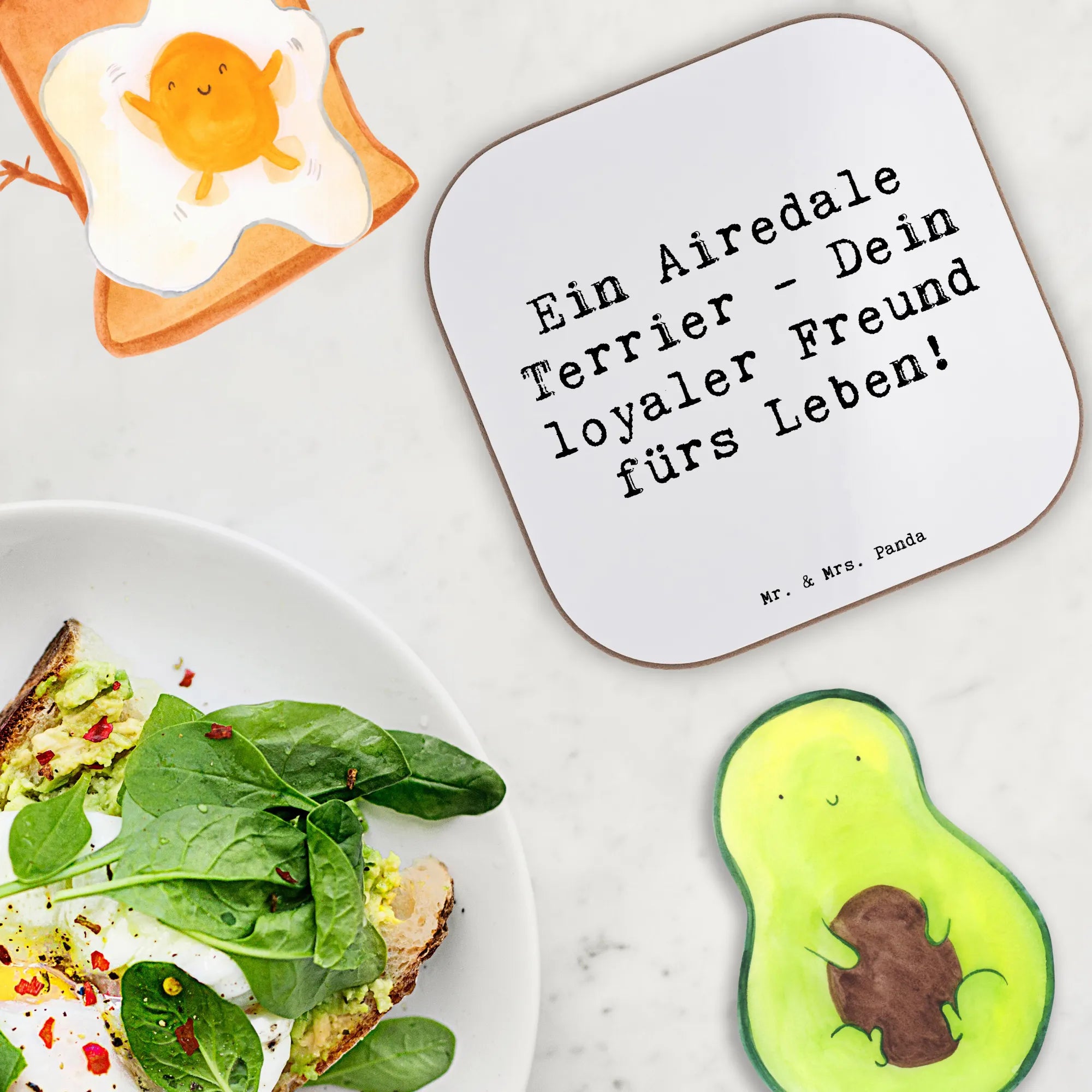 Untersetzer Spruch Airedale Terrier