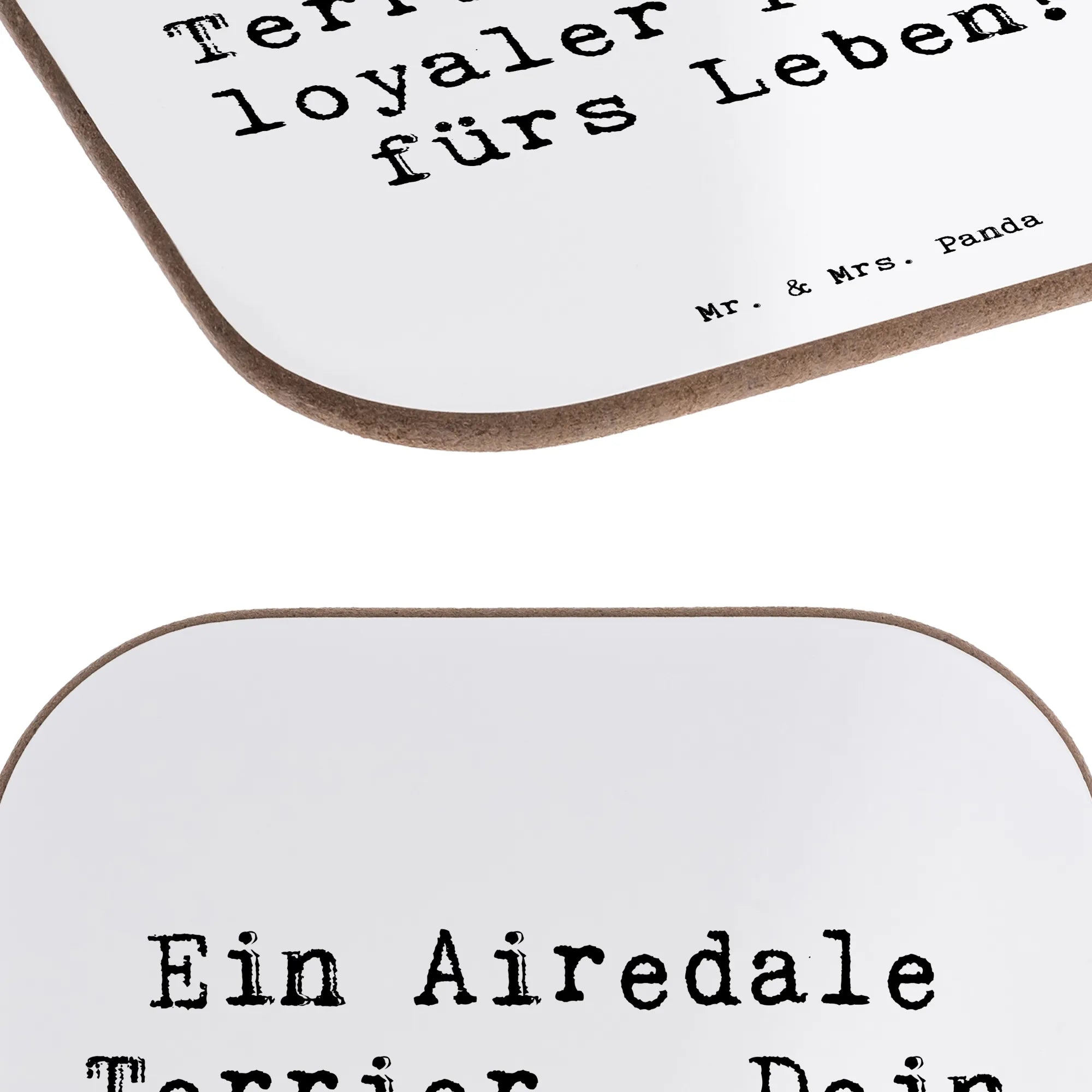 Untersetzer Spruch Airedale Terrier
