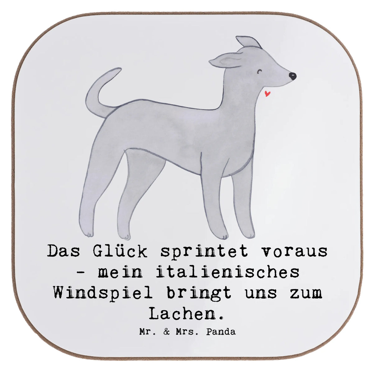 Untersetzer Italienisches Windspiel Glück