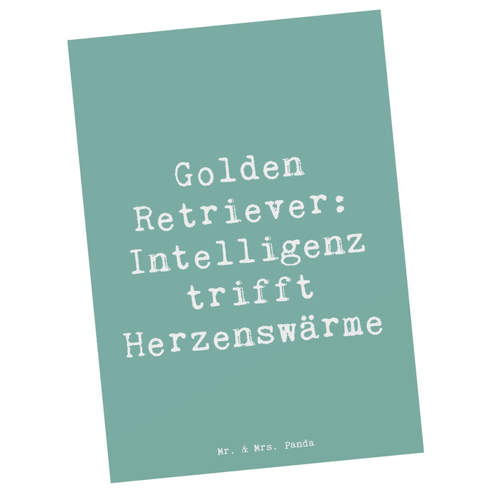 Postkarte Spruch Golden Retriever Liebe