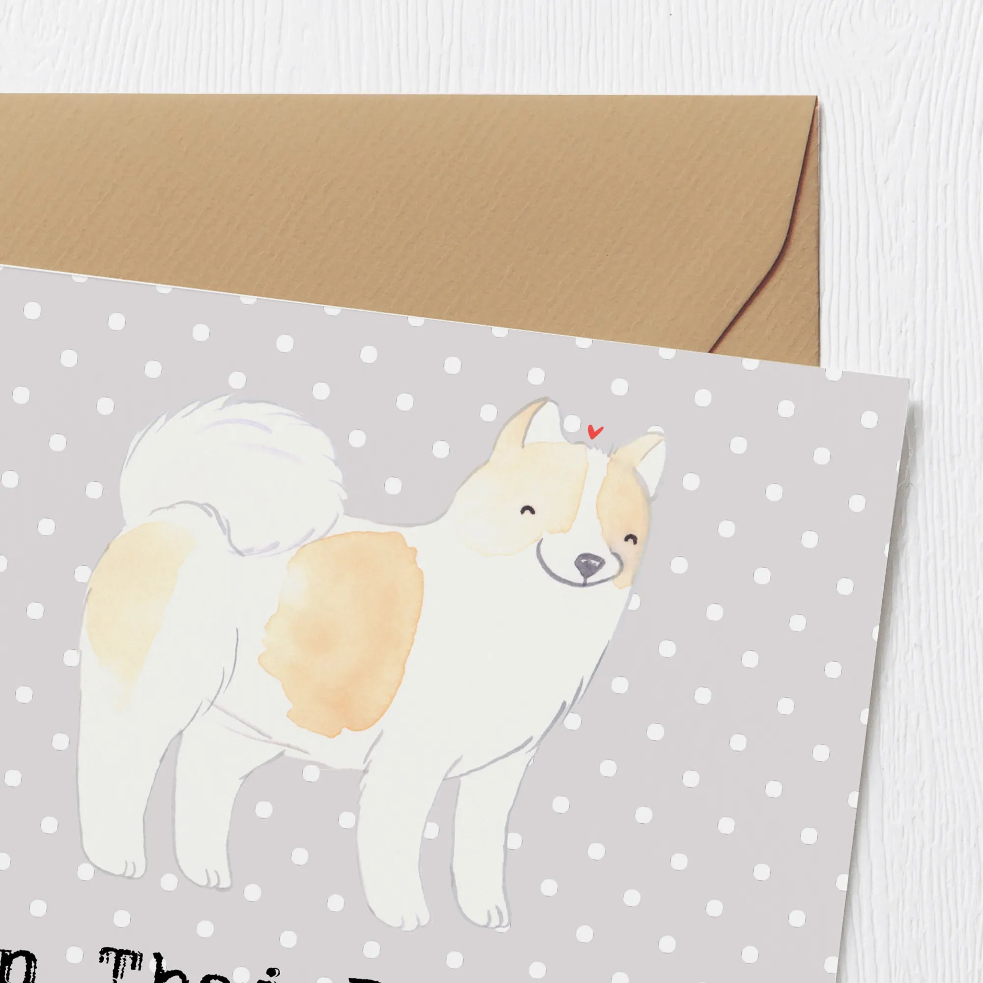 Deluxe Card Ein Thai Bangkaew macht das Haus zum Zuhause! Glückwunschkarte, faltkarte, doppelkarte, Klappkarte, Grußkarte, anlasskarte, Geschenk, Schenken, Hund, Hunderasse, Rassehund, Hundebesitzer, Tierfreund, Welpe