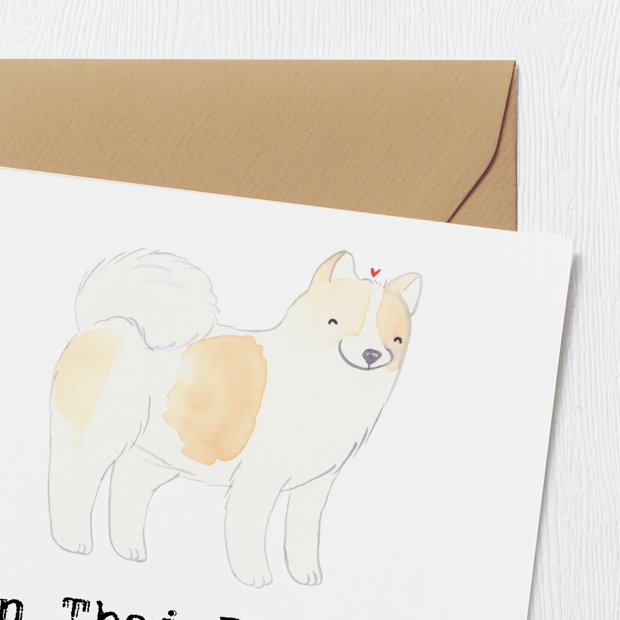 Deluxe Card Ein Thai Bangkaew macht das Haus zum Zuhause! Glückwunschkarte, faltkarte, doppelkarte, Klappkarte, Grußkarte, anlasskarte, Geschenk, Schenken, Hund, Hunderasse, Rassehund, Hundebesitzer, Tierfreund, Welpe