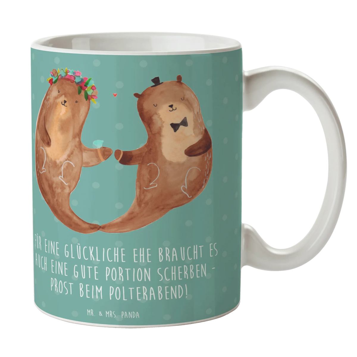 Mug Für eine glückliche Ehe braucht es auch eine gute Portion Scherben - Prost beim Polterabend!