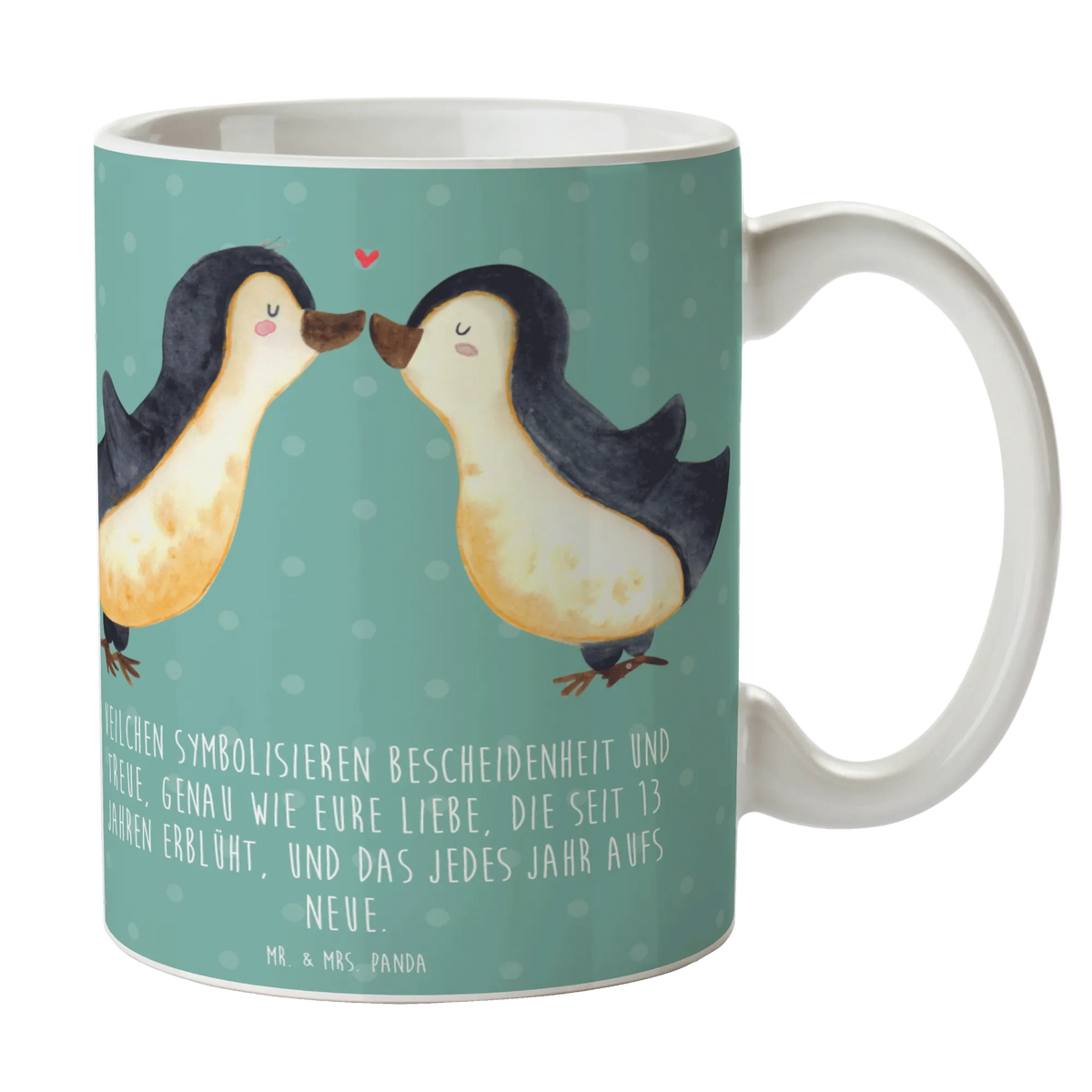 Tasse 13. Hochzeitstag Veilchenhochzeit