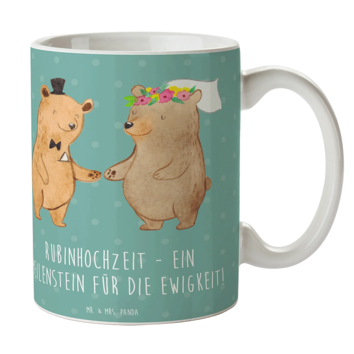 Tasse 40. Hochzeitstag Rubinhochzeit