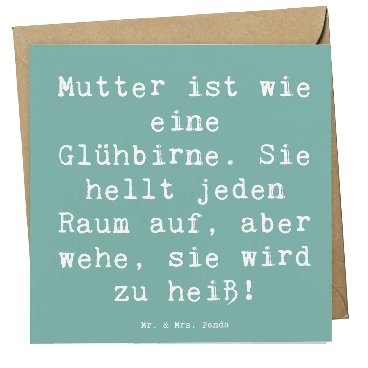 Deluxe Karte Spruch Mutter Glühbirne