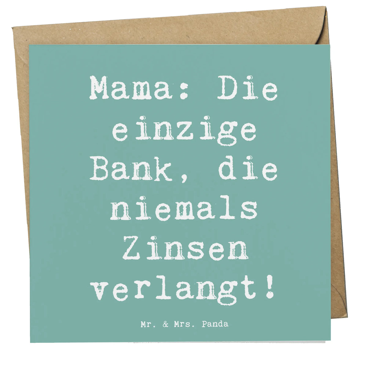 Deluxe Karte Spruch Mutter Bank Glückwunschkarte, Klappkarte, anlasskarte, Grußkarte, doppelkarte, faltkarte, Opa, Vatertag, Oma, Papa, Bruder, Mama, Schwester, Muttertag, Familie