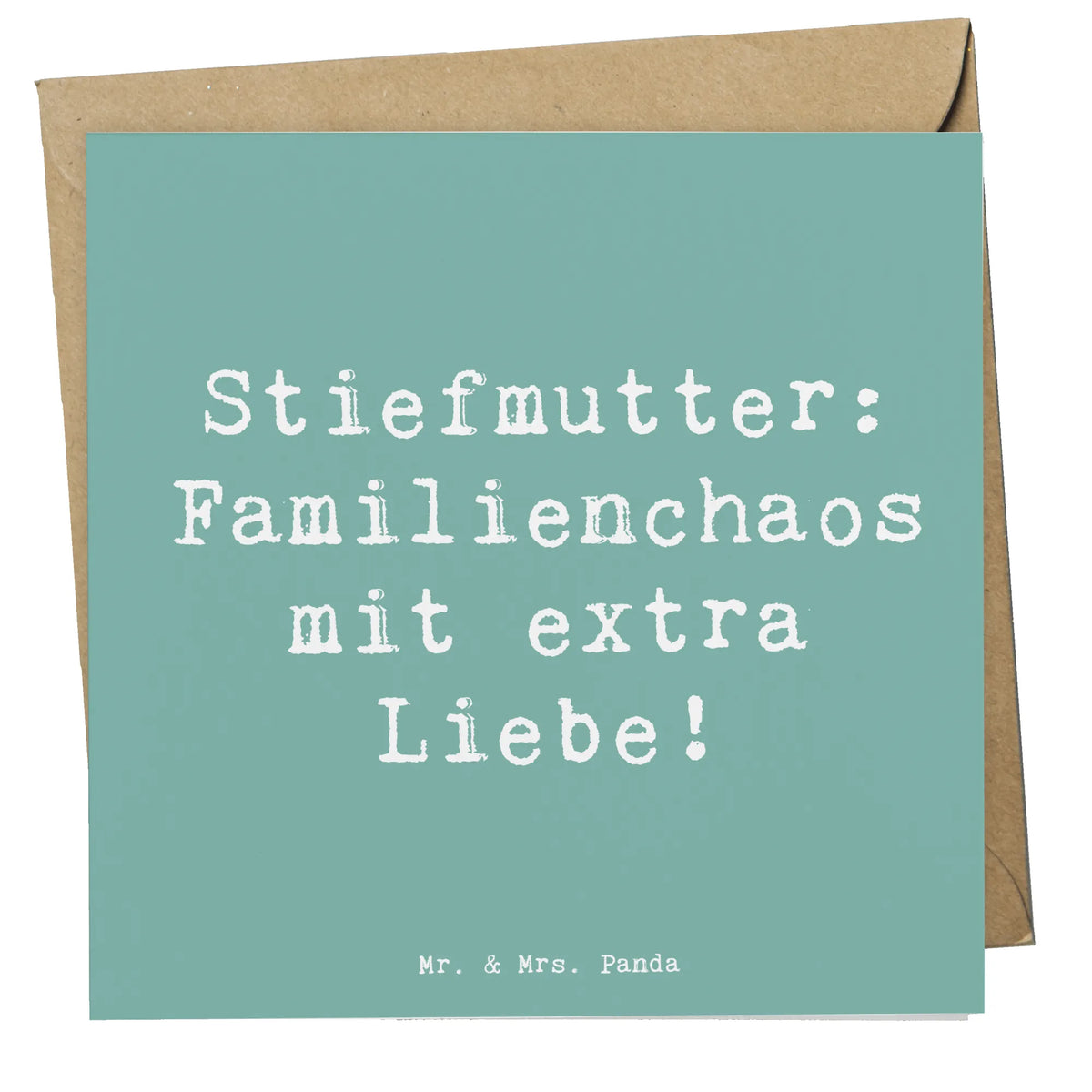 Deluxe Karte Spruch Stiefmutter Liebe Klappkarte, faltkarte, Grußkarte, doppelkarte, Glückwunschkarte, anlasskarte, Opa, Vatertag, Oma, Papa, Bruder, Mama, Schwester, Muttertag, Familie