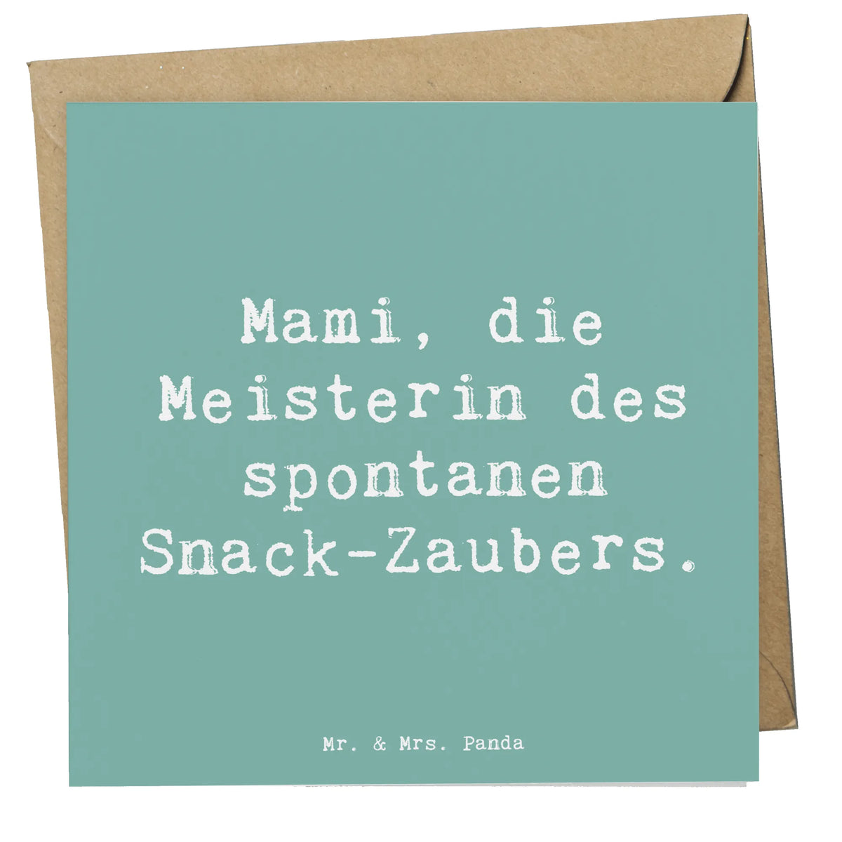 Deluxe Karte Spruch Mami Snack-Zauber doppelkarte, anlasskarte, Grußkarte, faltkarte, Klappkarte, Glückwunschkarte, Opa, Vatertag, Oma, Papa, Bruder, Mama, Schwester, Muttertag, Familie