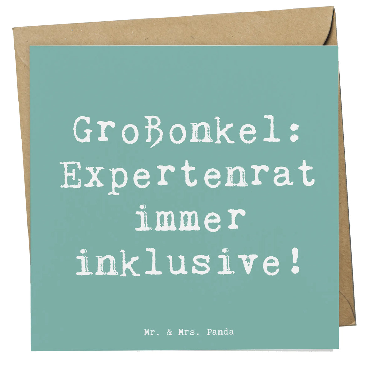 Deluxe Card Saying Großonkel: Expertenrat immer inklusive! Glückwunschkarte, faltkarte, anlasskarte, Grußkarte, Klappkarte, doppelkarte, Opa, Vatertag, Oma, Papa, Bruder, Mama, Schwester, Muttertag, Familie