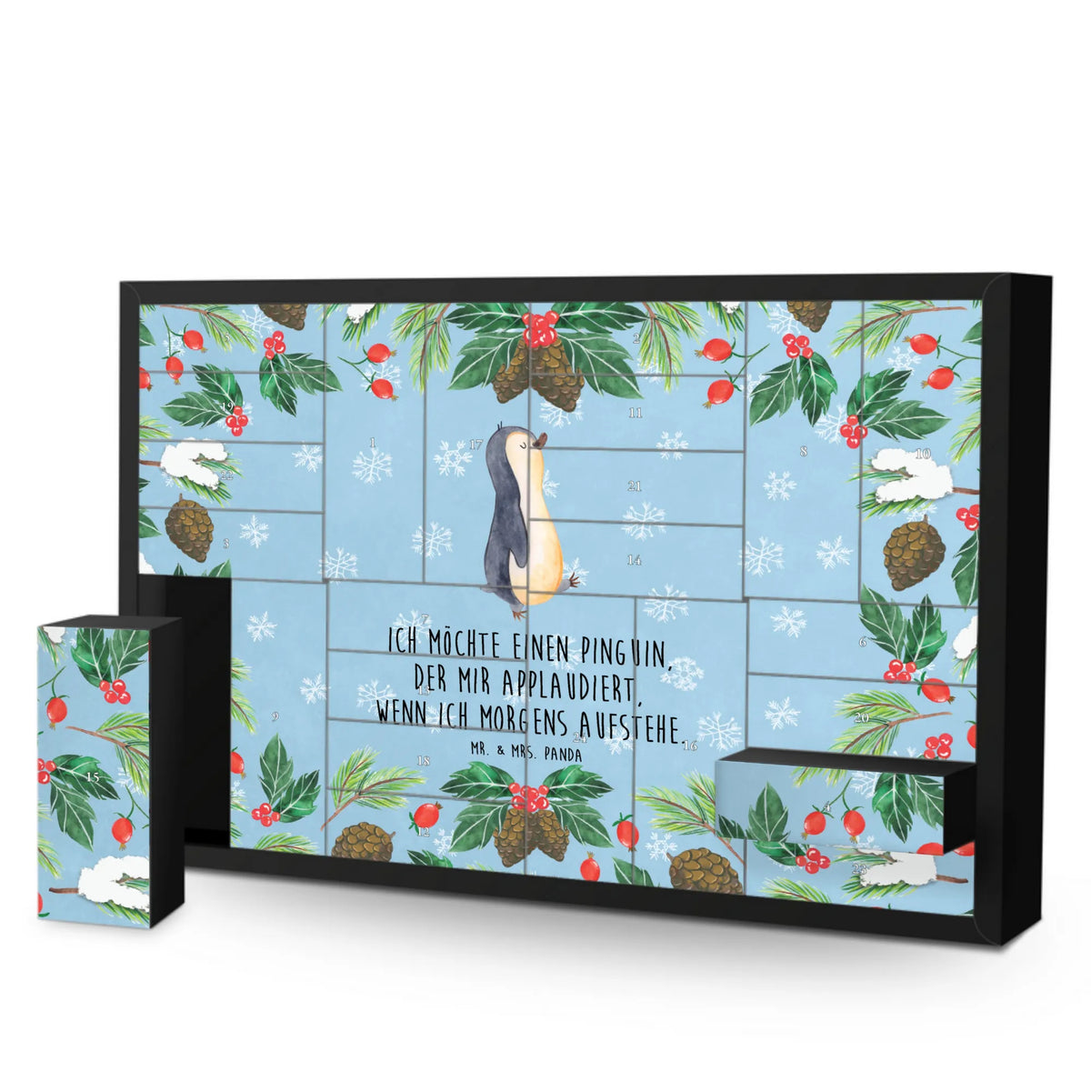 Befüllbarer Adventskalender Pinguin marschieren