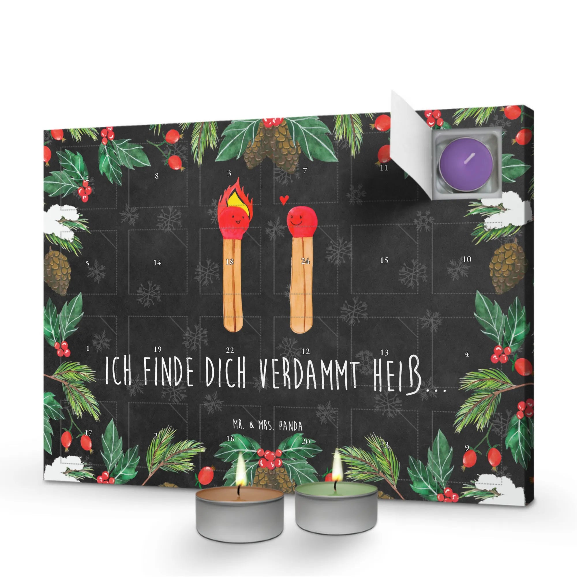 Scented candle advent calendar Matches Loving, Two, Together, Marriage, Proposal of marriage, Love gift, gift for her, gift for him, anniversary gift