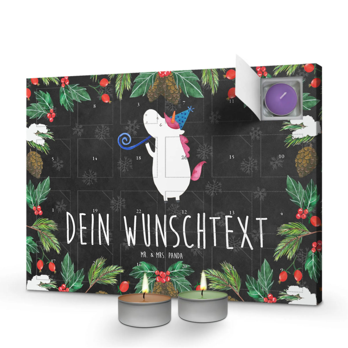 Personalisierter Duftkerzen Adventskalender Einhorn Party|p:1818749|h:f8119f039e36fb5f6f9657888f618bb1