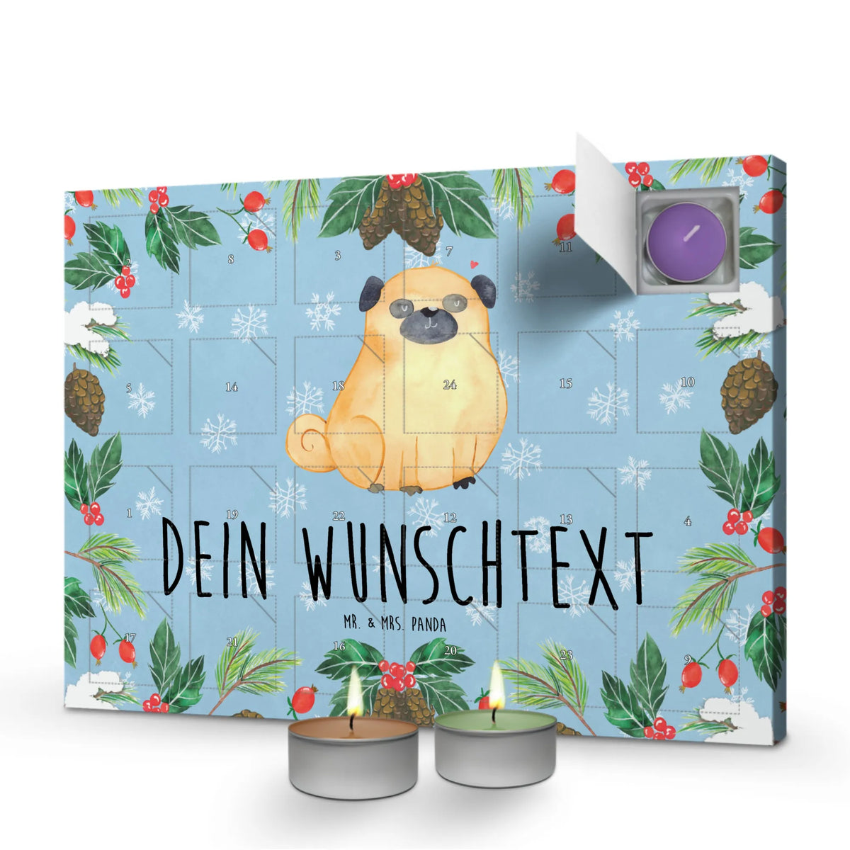 Personalisierter Duftkerzen Adventskalender Mops|p:1820834|h:3f96a1bf36ce46c272b64945e7bfffce