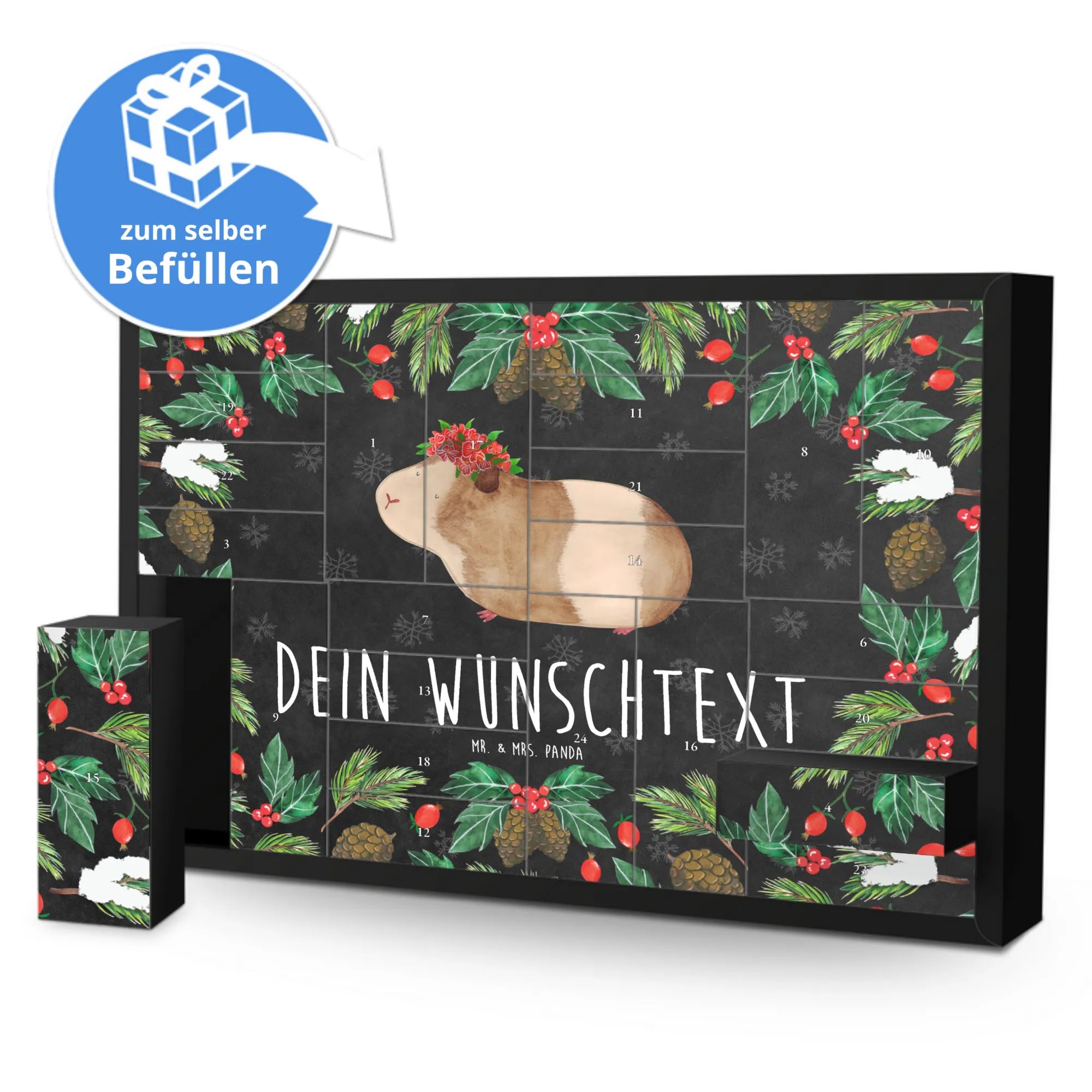 Guinea pig wisdom card, gift ideas, gifts, small animals, cute, cute animal motives, hand drawn, funny sayings, good mood, special gifts, animal lover, flower child, wonderland, saying, wonder, wisdom, guinea pig, reality