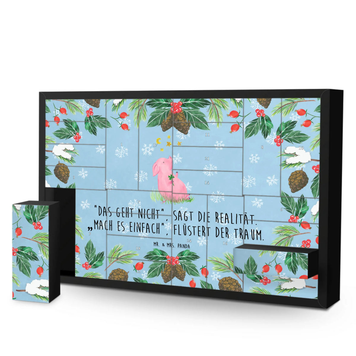 Befüllbarer Adventskalender Schwein Glück